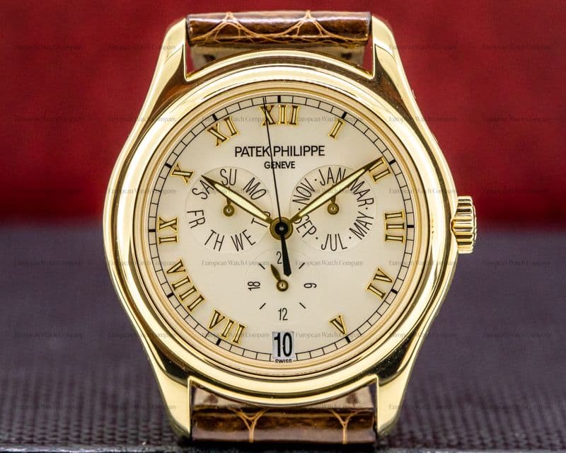 Patek Philippe 5035J-001 Annual Calendar Ivory Dial Yellow Gold 


