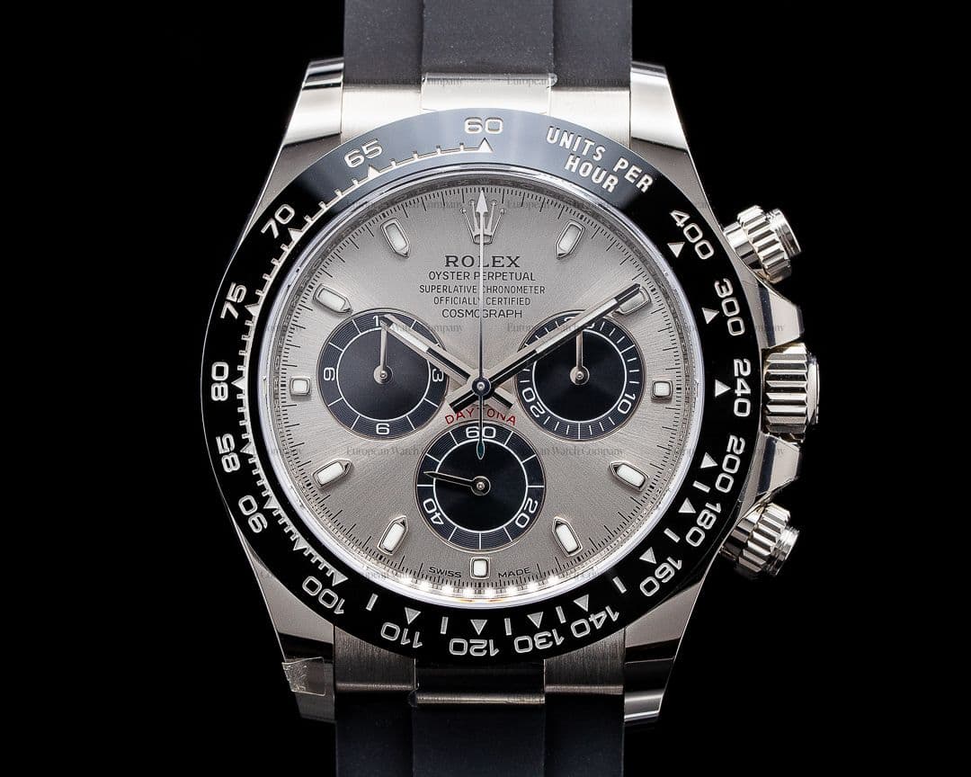 Rolex Daytona 116519 18K White Gold Ceramic Oysterflex Silver Dial 2020