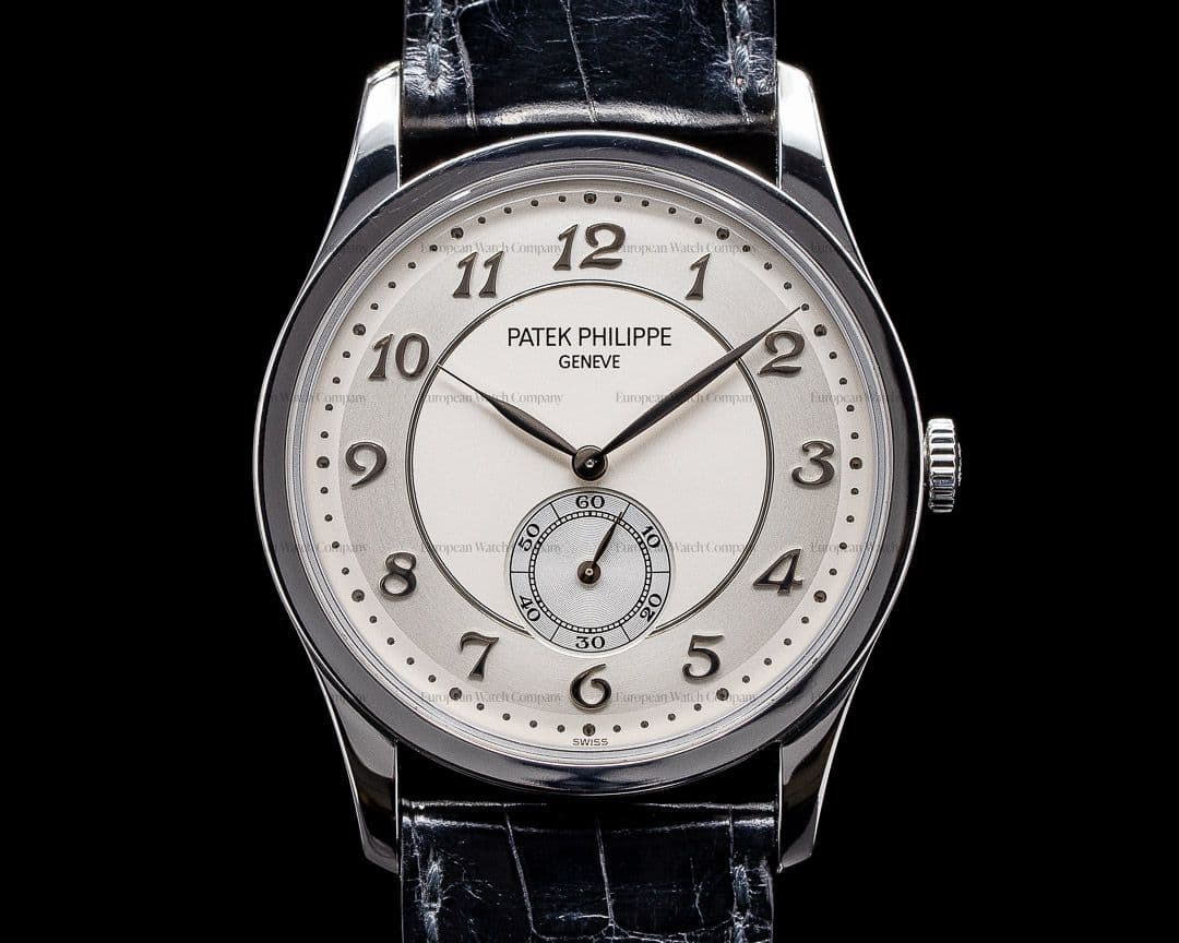 Patek Philippe Calatrava Platinum 5196P Silver Dial Arabic Numerals 