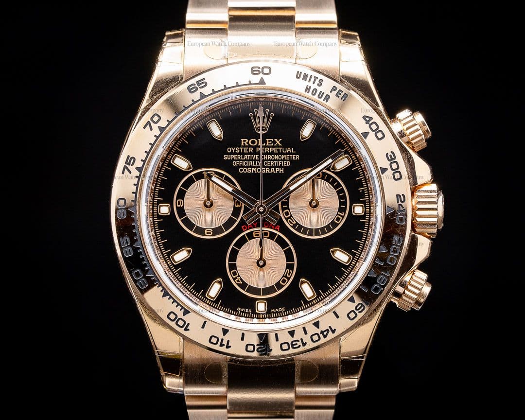 Rolex Daytona Everose 116505 Black Dial 18K Rose Gold / Bracelet UNWORN