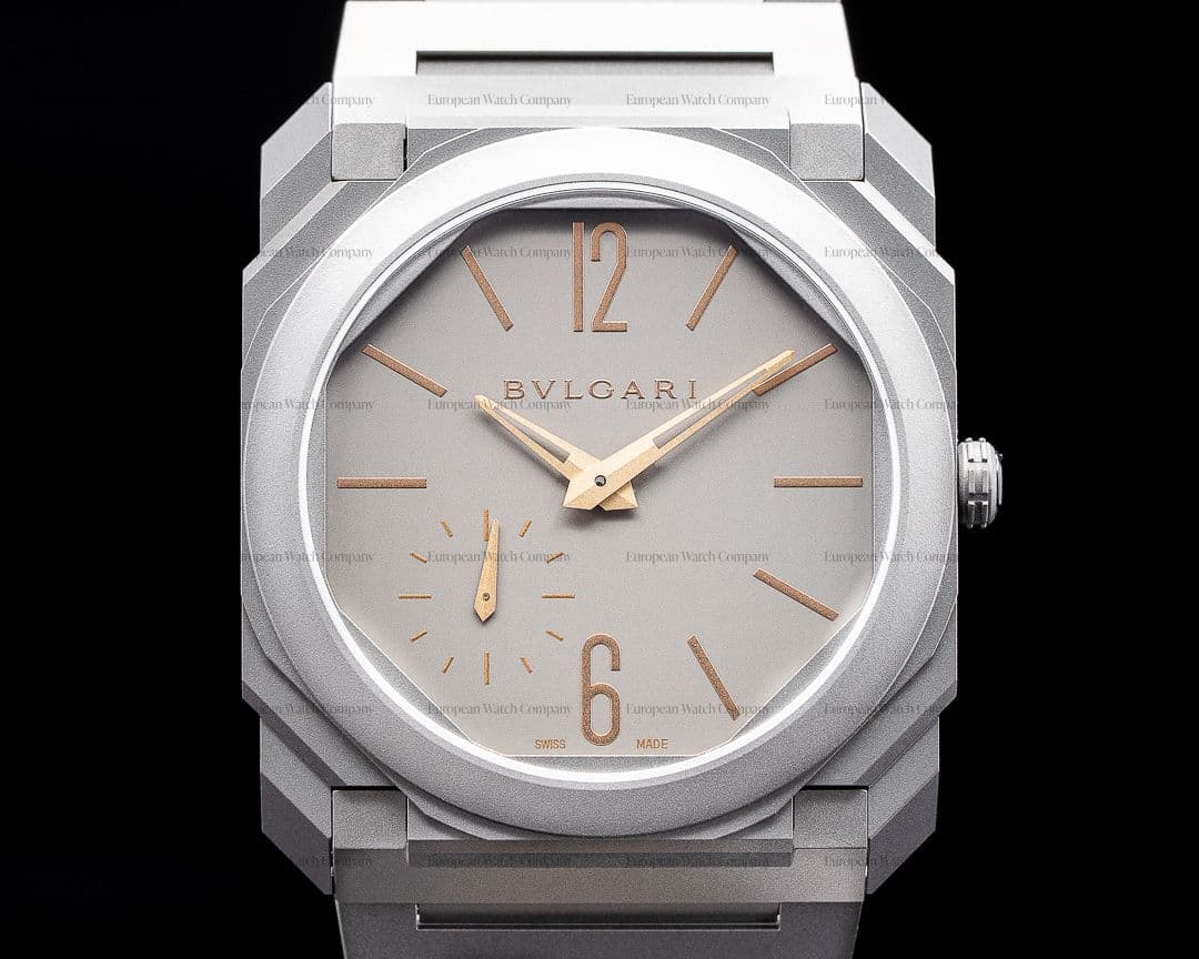 Bulgari Octo Finissimo Automatic Titanium Index Hands Rose Gold
