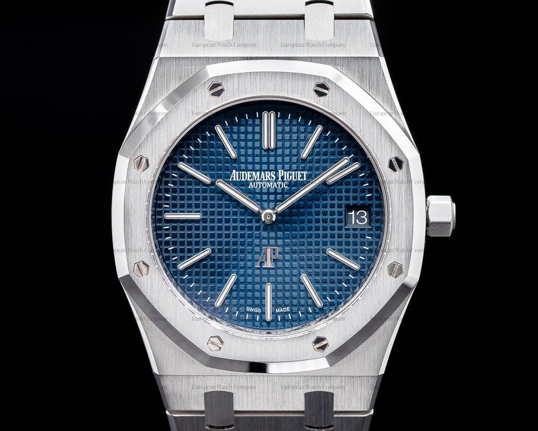 Audemars Piguet Royal Oak 15202ST Extra Thin Blue Dial SS FULL SET