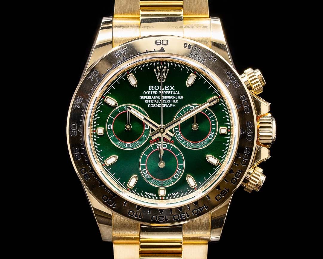 Rolex Daytona 116508 18k Yellow Gold / Green Dial