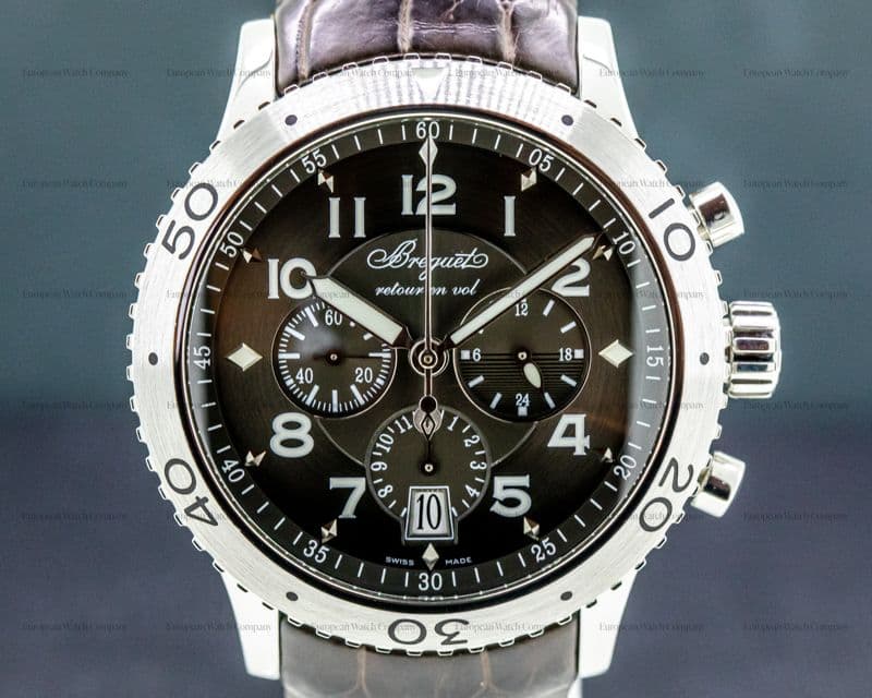 Breguet Type XXI Flyback SS / Alligator 




