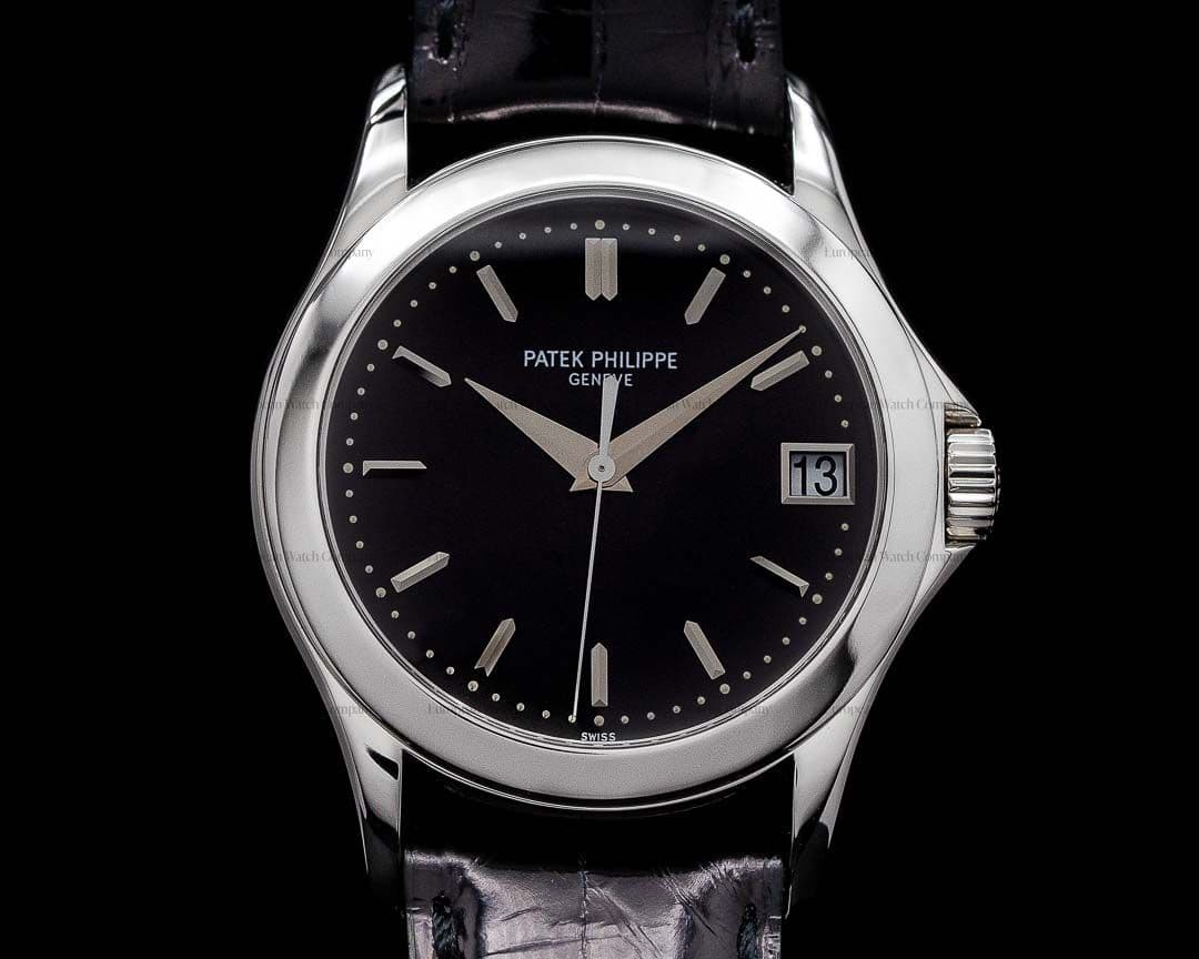Patek Philippe Calatrava 5107P Automatic Platinum Black Dial RARE