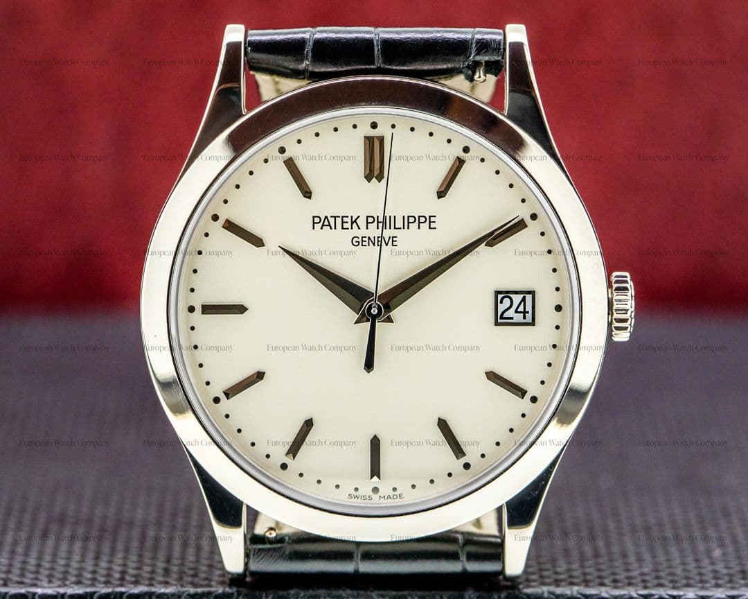 Patek Philippe Calatrava 18K White Gold Silver Dial 