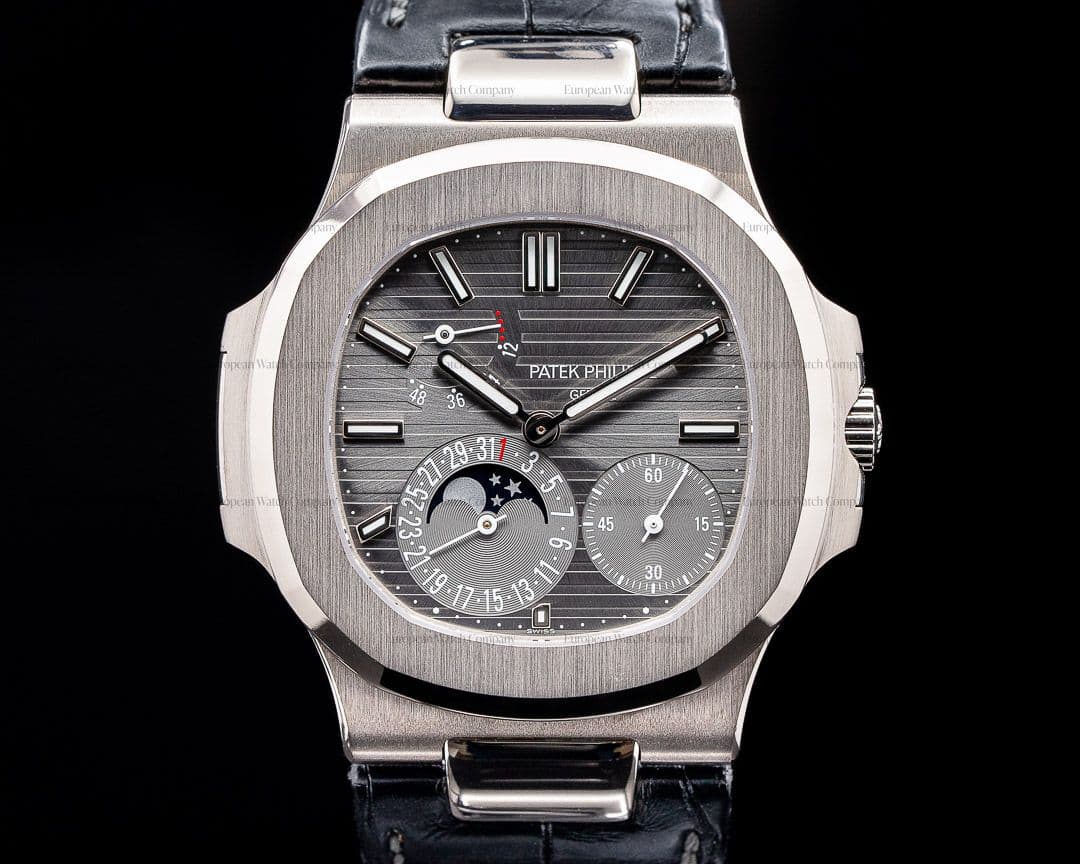 Patek Philippe Nautilus 5712G Power Reserve Moonphase 18K White Gold 2020