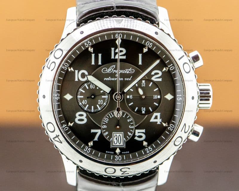 Breguet Type XXI Flyback SS / Alligator 





