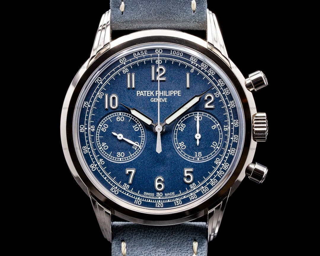 Patek Philippe Chronograph 5172G 18K White Gold Blue Dial 