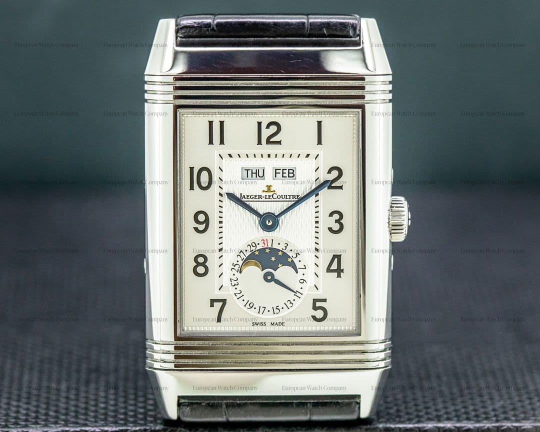 Jaeger LeCoultre Reverso Grande Calendar SS Silver Dial 