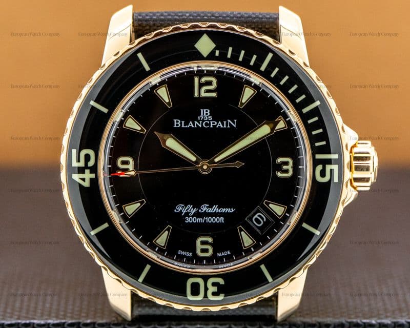Blancpain Fifty Fathoms 18K Rose Gold / Kevlar 