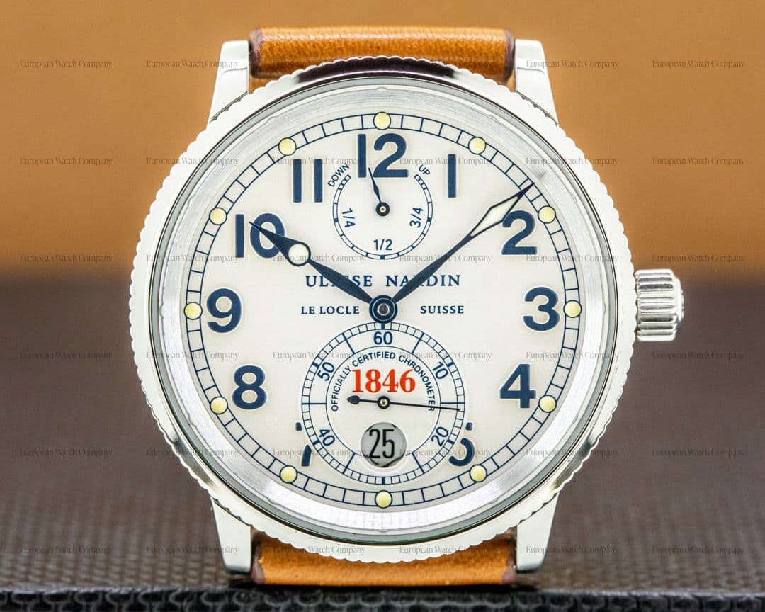 Ulysse Nardin Marine Chronometer 1846 Silver Dial SS 