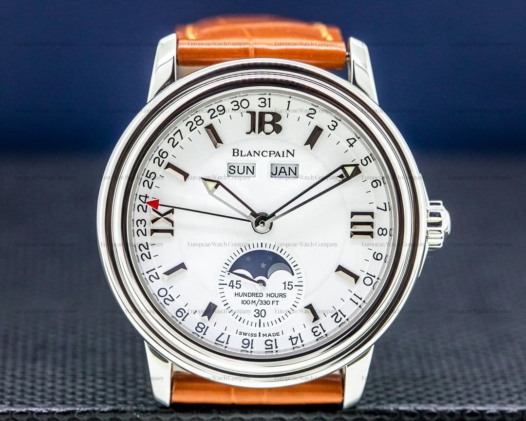Blancpain Triple Date Moon White Dial Steel 