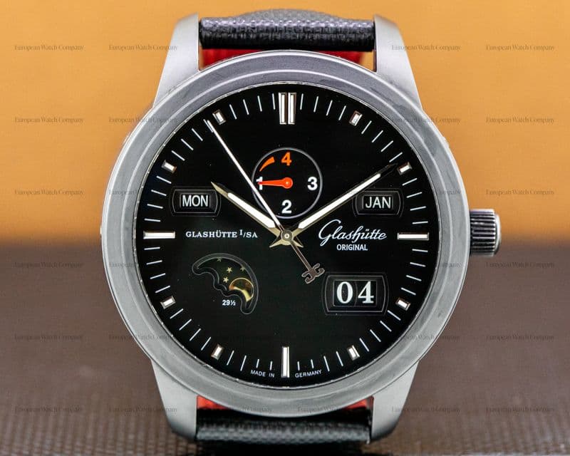 Glashutte Original Senator Perpetual Calendar Black Ceramic 