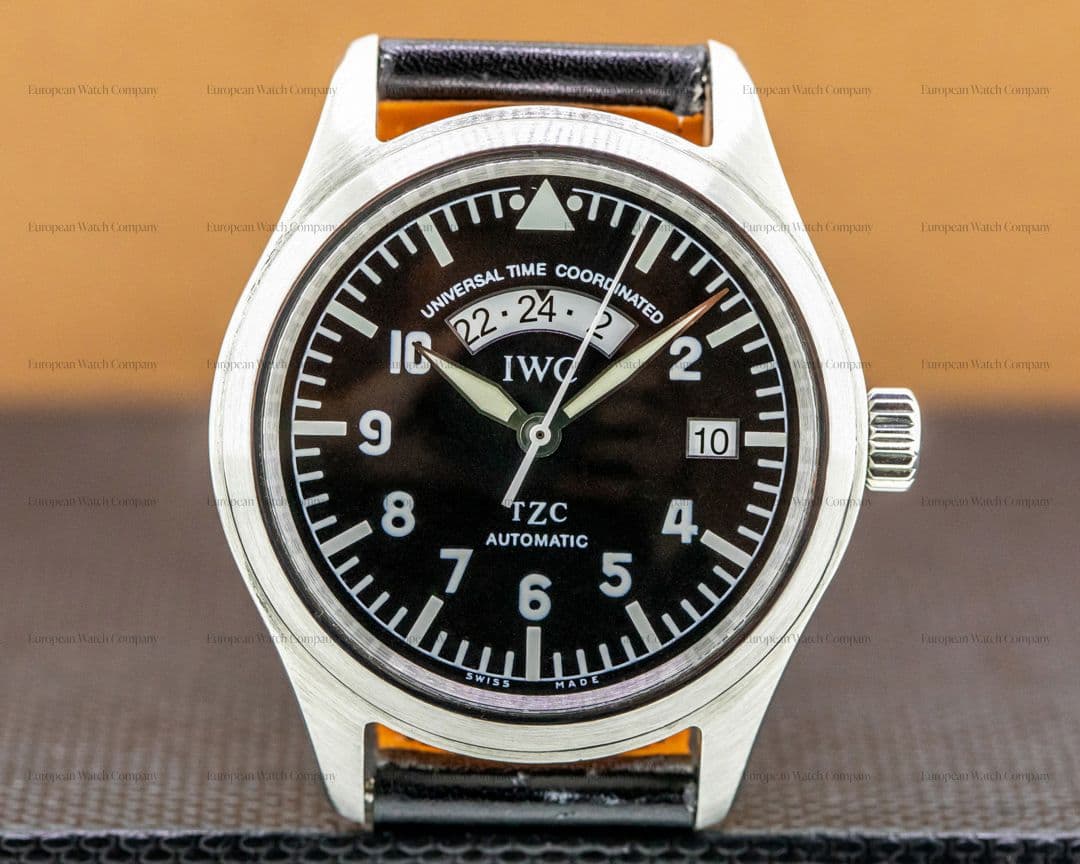 IWC UTC Black Dial SS