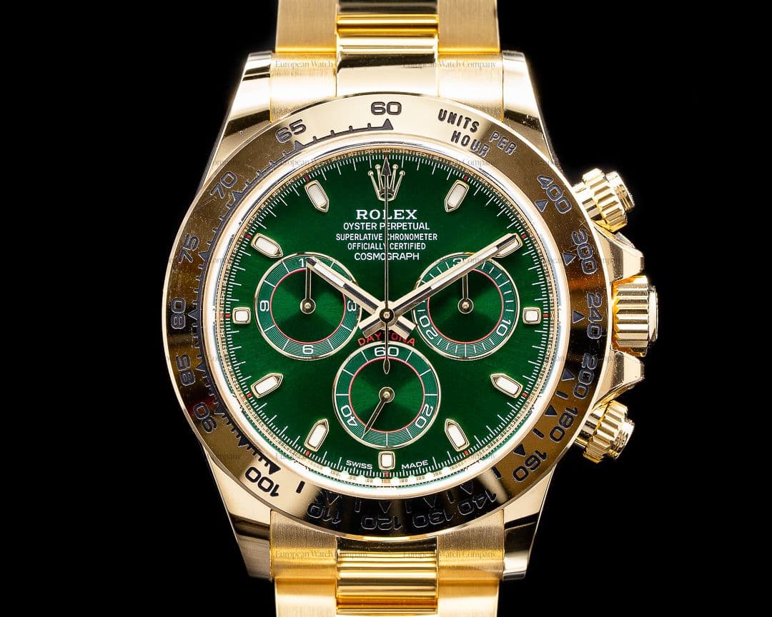 Rolex Daytona 116508 18k Yellow Gold / Green Dial UNWORN
