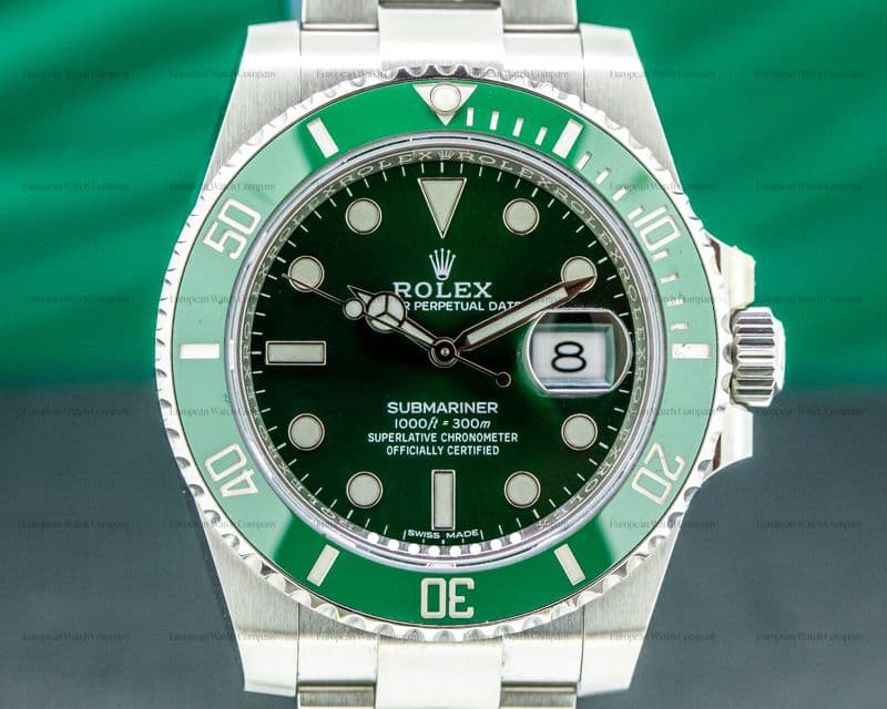 Rolex Submariner Green Ceramic HULK 116610V Bezel Green Dial SS 2020