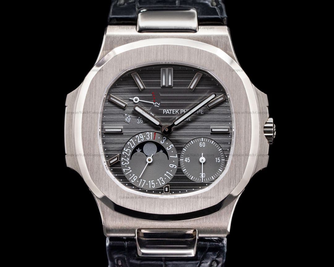 Patek Philippe Nautilus 5712G Power Reserve Moonphase 18K White Gold