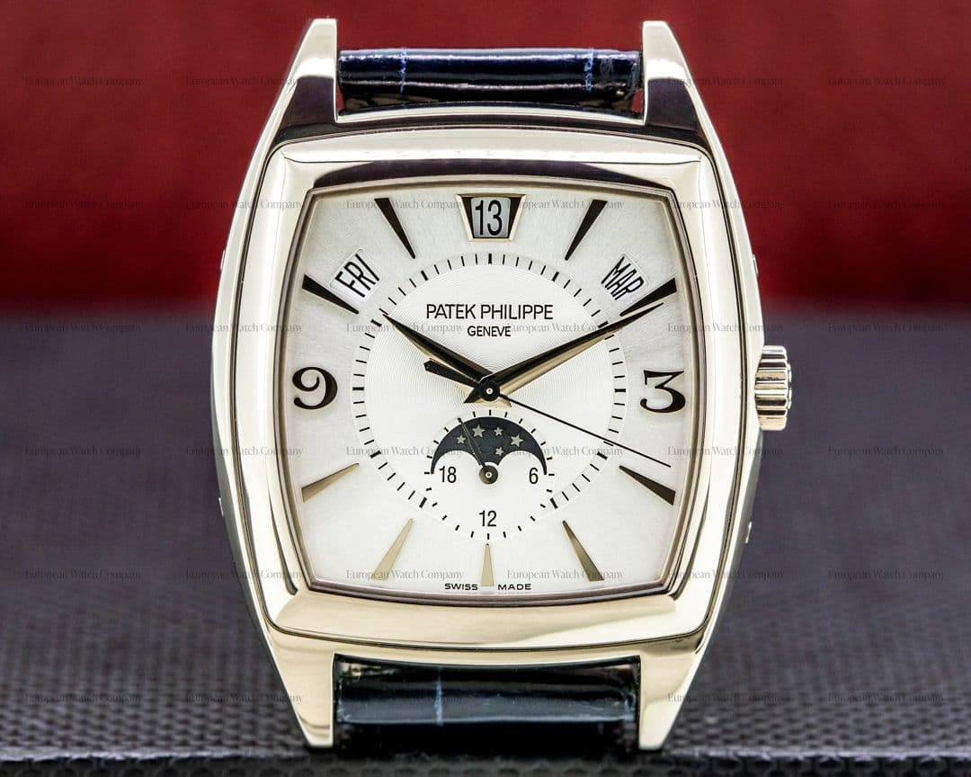 Patek Philippe Gondolo Calendario 5135G 18K White Gold Silver Dial 