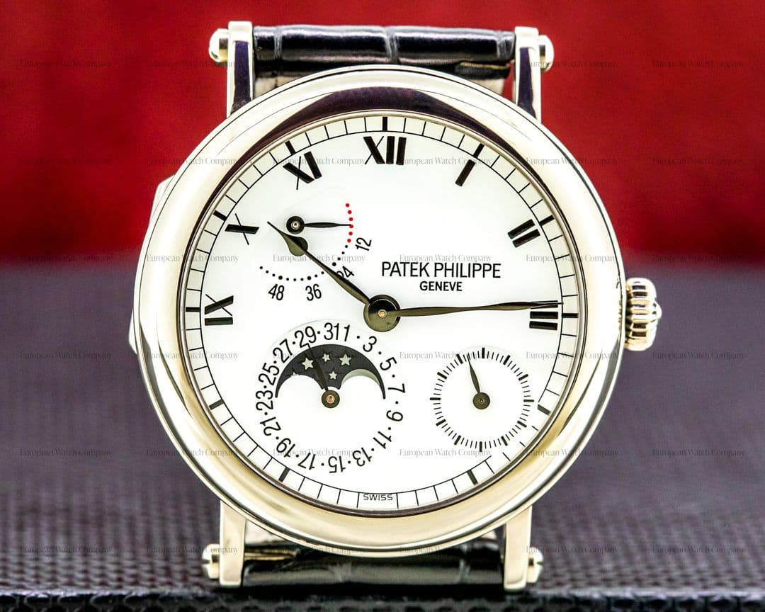 Patek Philippe Power Reserve 5054 Moonphase 18K White Gold 