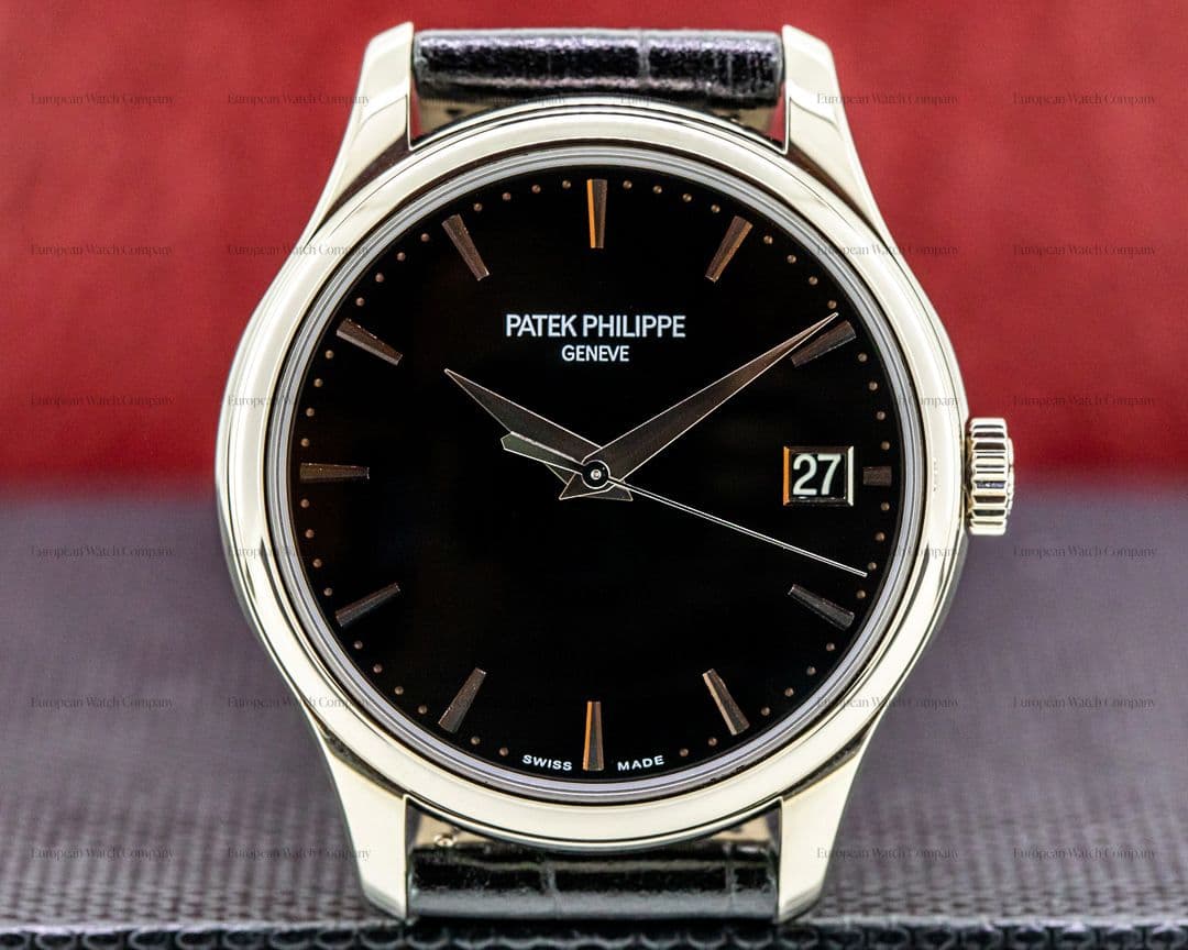 Patek Philippe Calatrava 5227G Automatic 18K White Gold Black Dial 