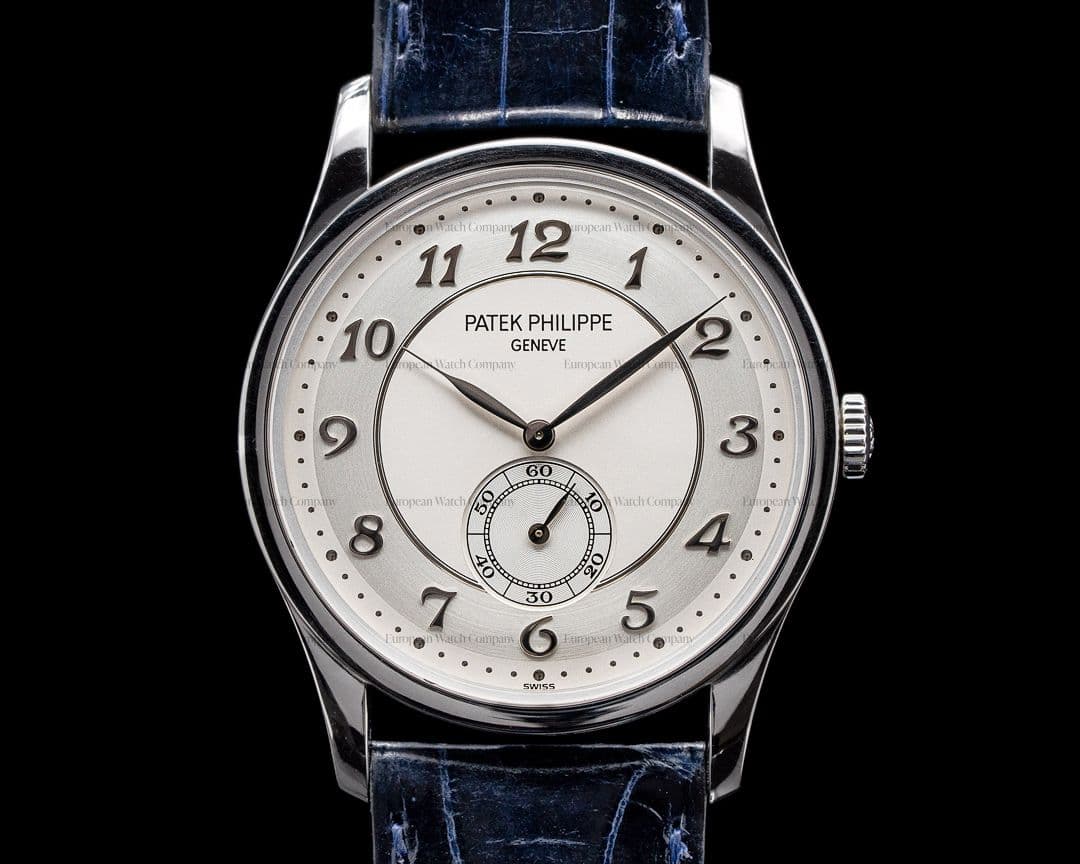 Patek Philippe Calatrava Platinum 5196P Silver Dial Arabic Numerals 