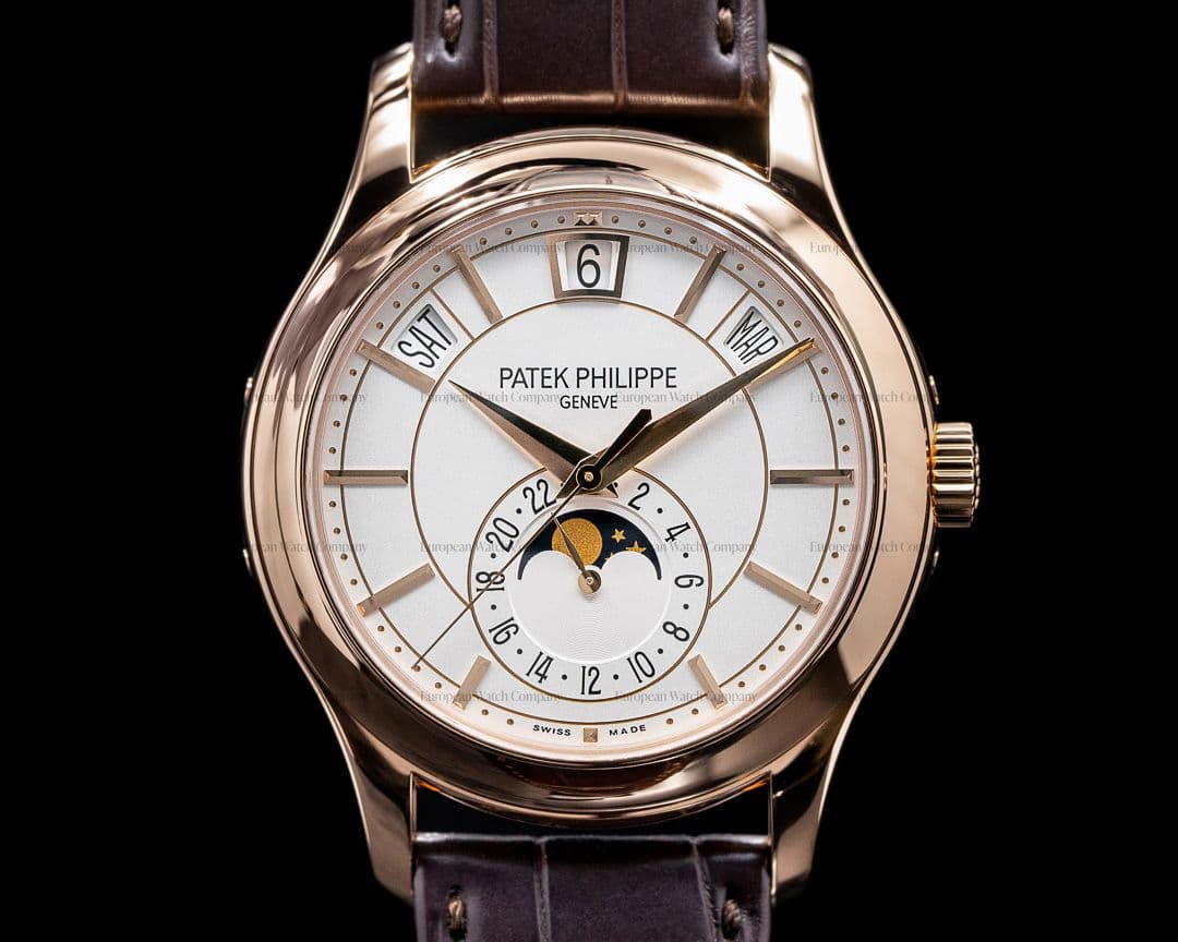 Patek Philippe Annual Calendar 5205R Silver Dial 18K Rose Gold


