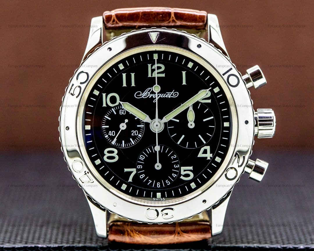 Breguet Type XX Aeronavale Black Dial SS 