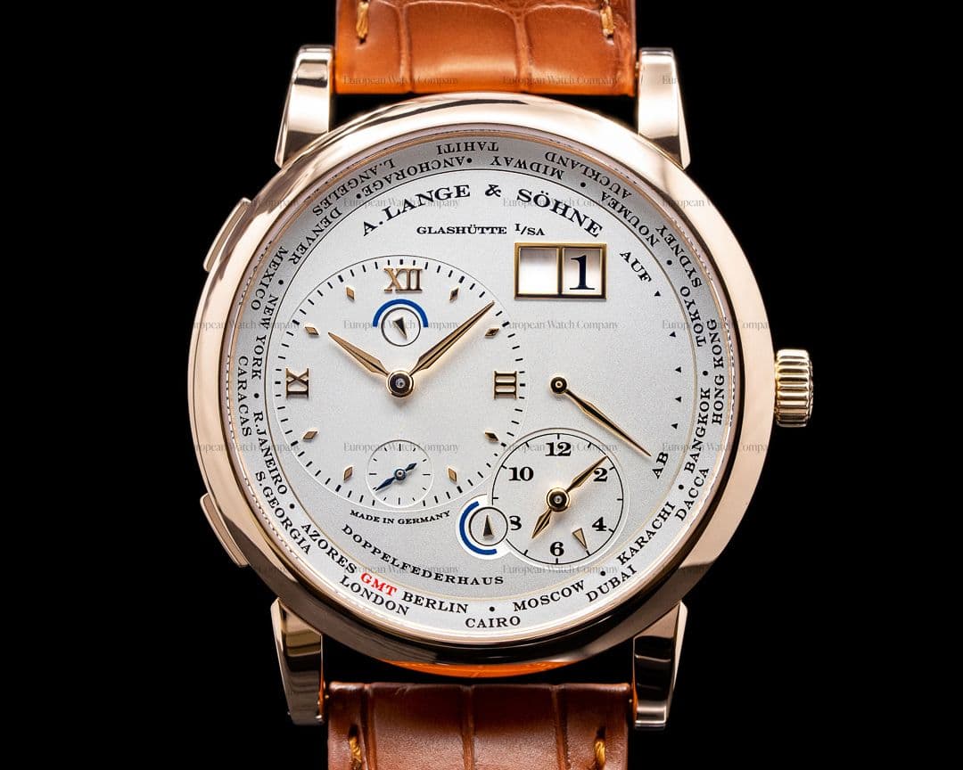 A. Lange and Sohne Lange 1 116.032 Time Zone 18K Rose Gold 