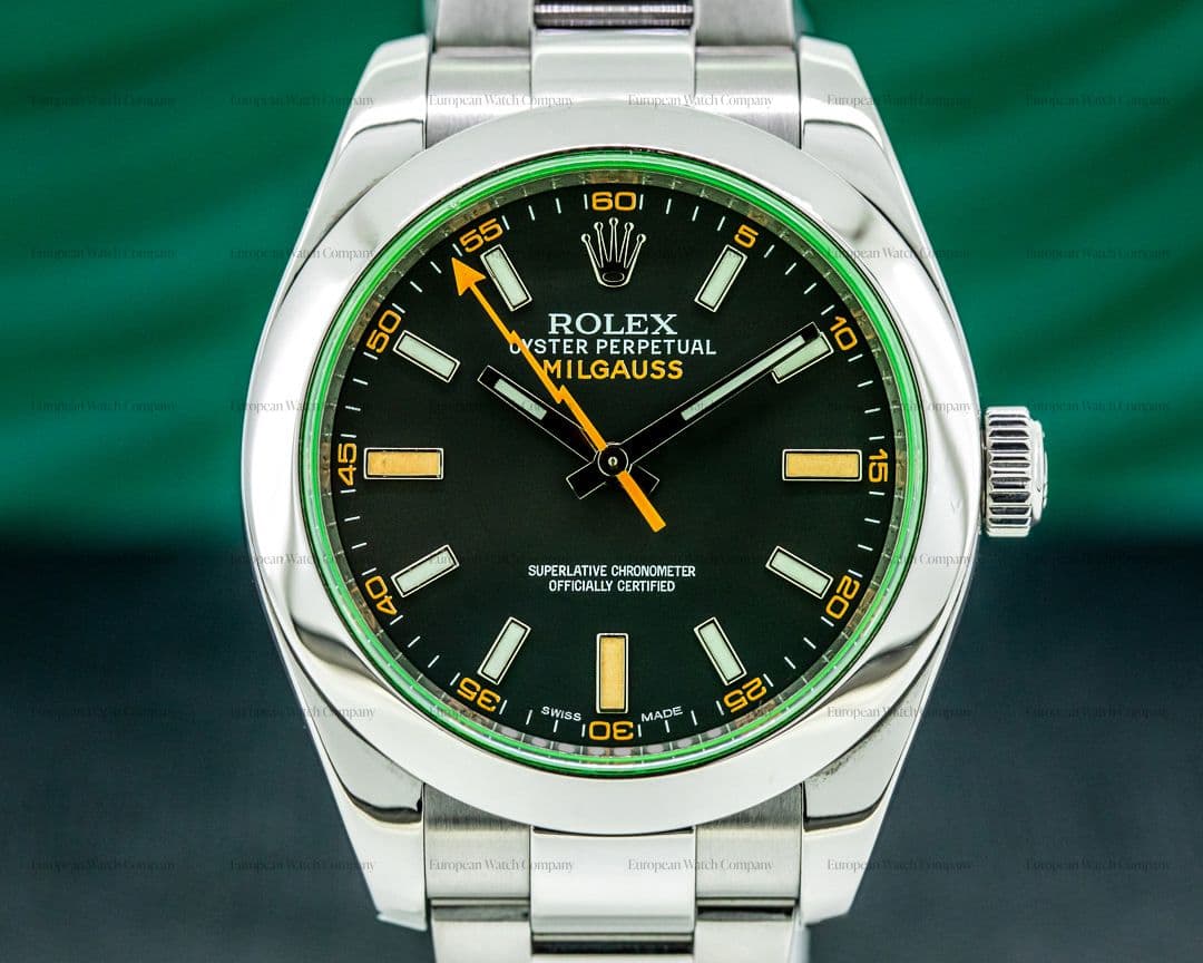 Rolex Milgauss 116400GV Green Crystal Edition