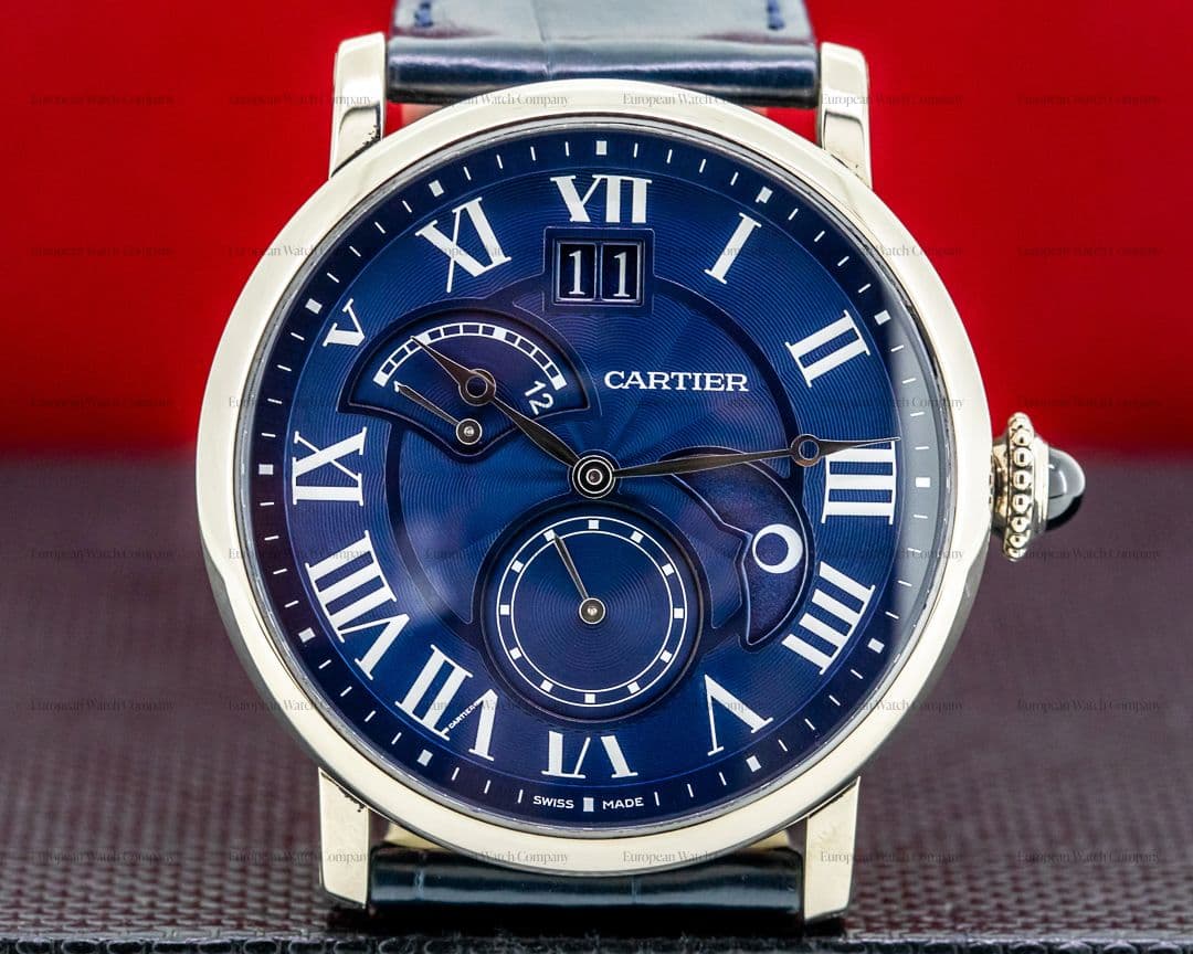 Cartier Rotonde Second Time Zone Day Night White Gold Limited to 200 Examples