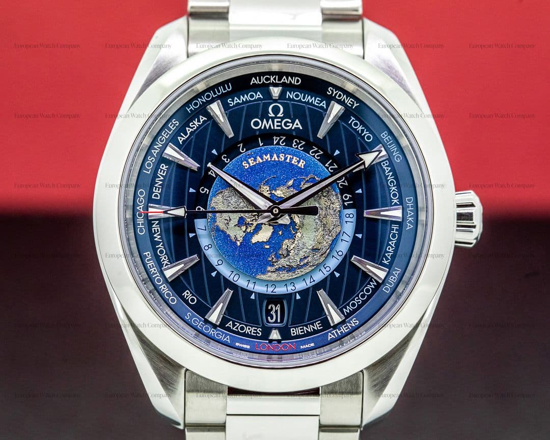 Omega Aqua Terra Co-Axial Master Chronometer GMT Worldtimer