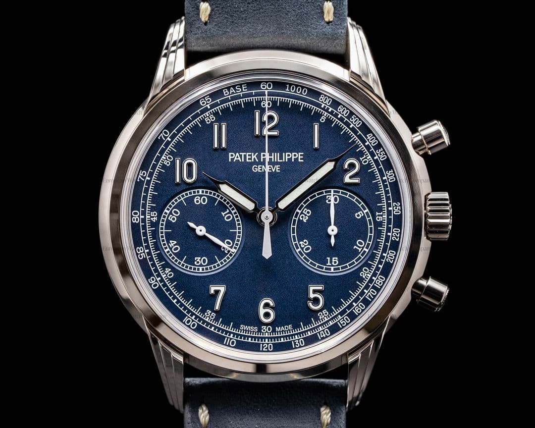 Patek Philippe Chronograph 5172G 18K White Gold Blue Dial 