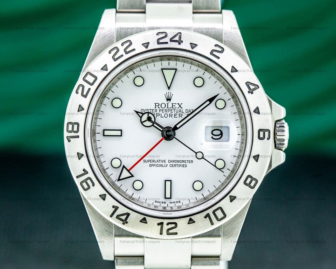 Rolex Explorer II "Polar" 16570 White Dial SS 
