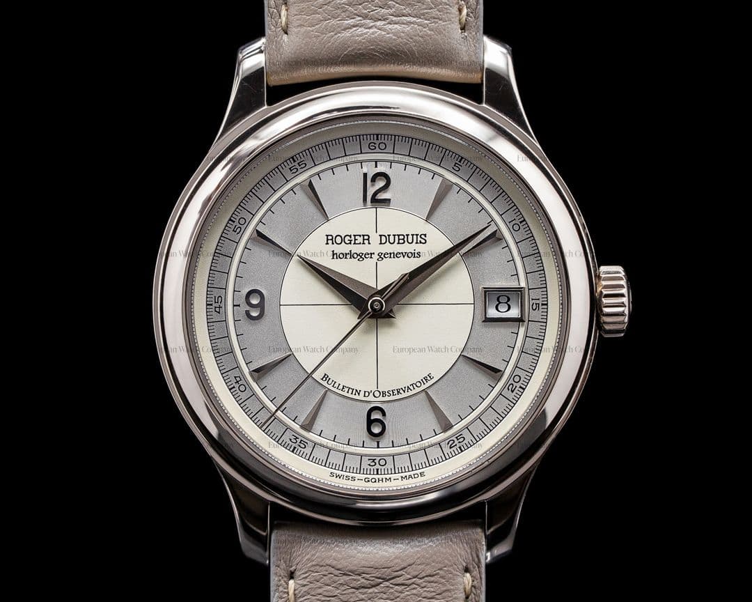 Roger Dubuis Hommage H37 Two-Tone Sector Dial 18K White Gold Chronometre RARE