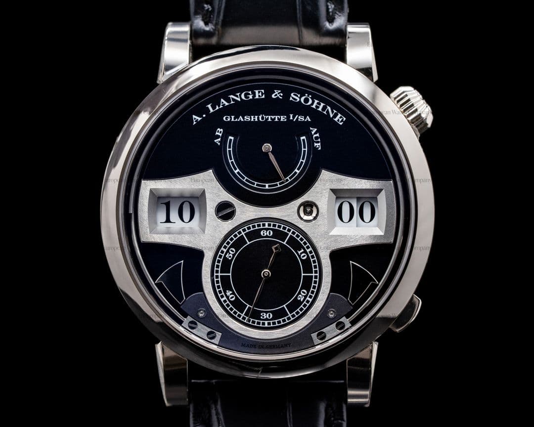 A. Lange and Sohne Zeitwerk Striking Time 145.029 18K White Gold FULL SET