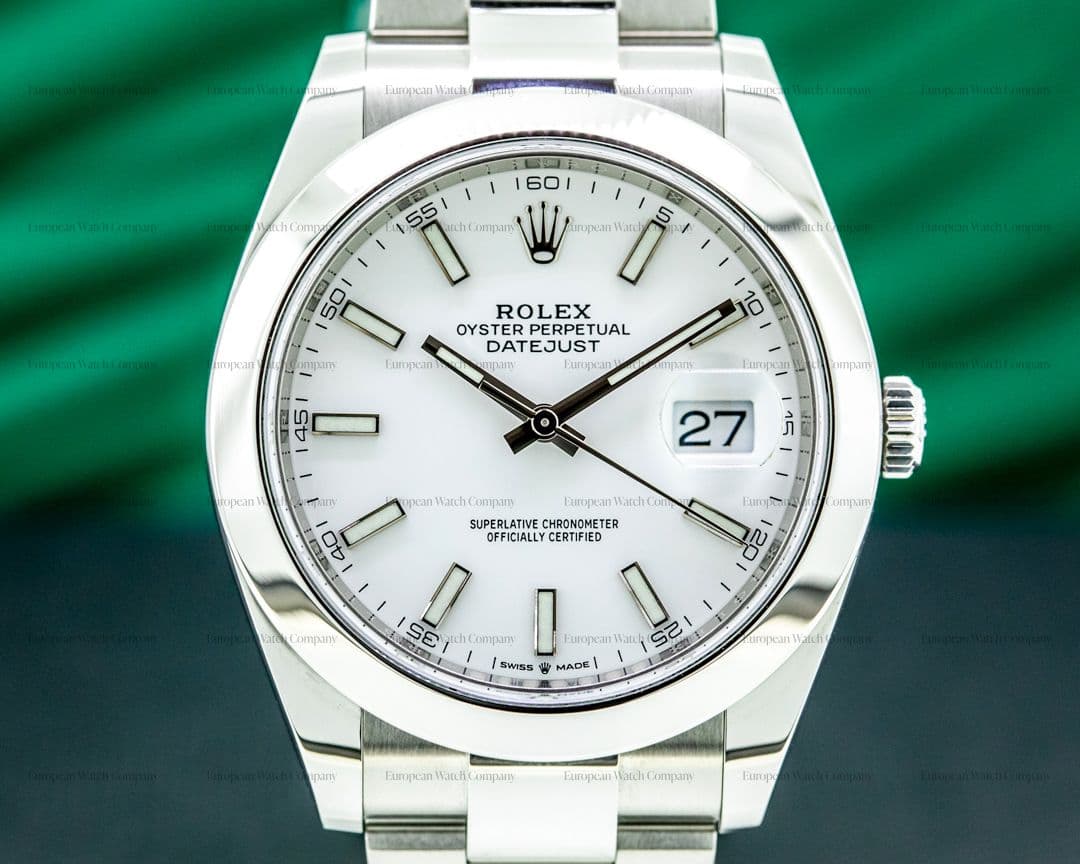 Rolex Datejust 41 126300 Silver Stick Dial SS 2021