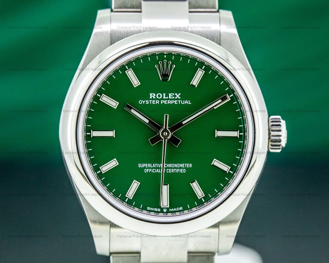 Rolex Oyster Perpetual 277200-0006 31mm SS / Green Dial 2021 UNWORN