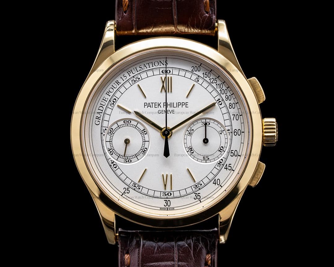 Patek Philippe Chronograph 5170J 18K Yellow Gold Pulsation Dial