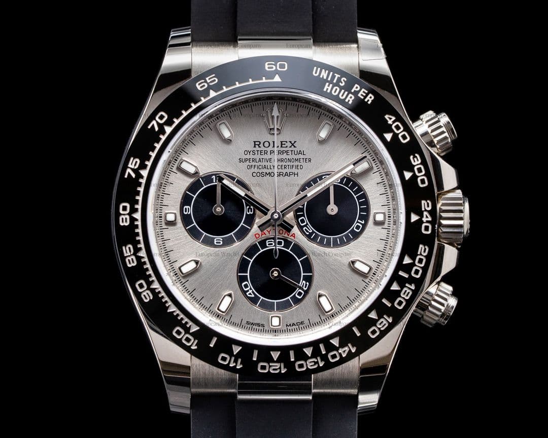 Rolex Daytona 116519 18K White Gold Ceramic Oysterflex Silver Dial UNWORN
