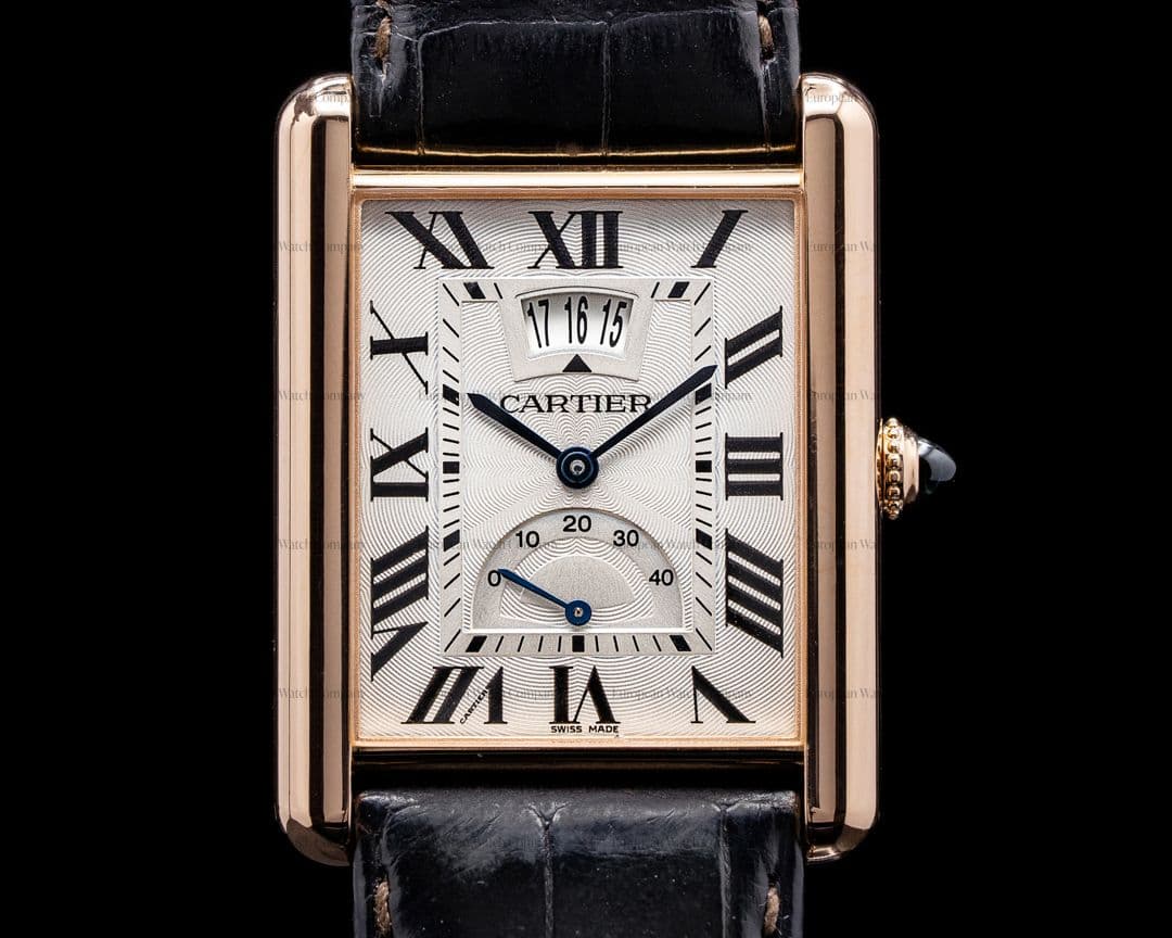 Cartier Tank Louis Silver Dial 18K Rose Gold/ Rose Gold Deployant