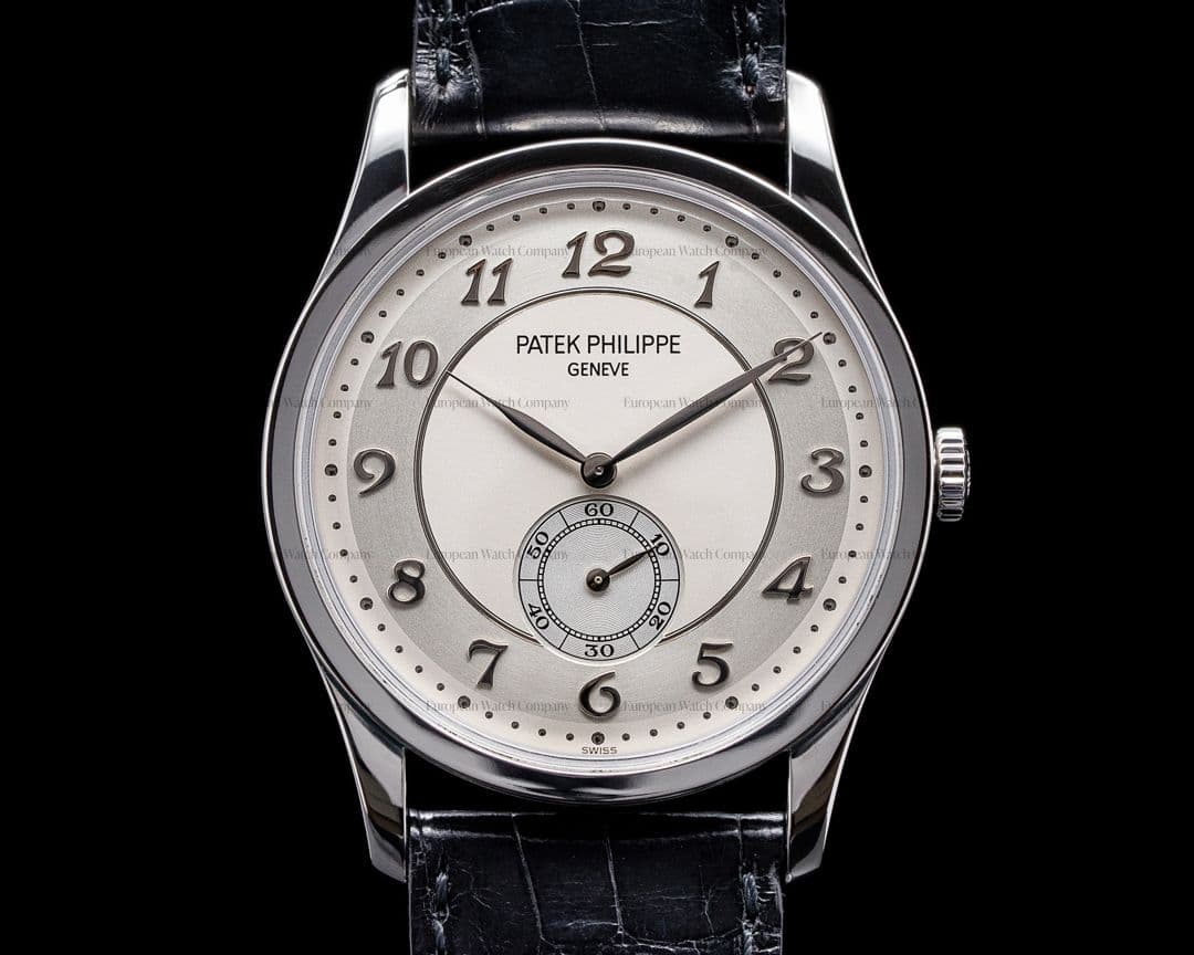 Patek Philippe Calatrava Platinum 5196P Silver Dial Arabic Numerals 