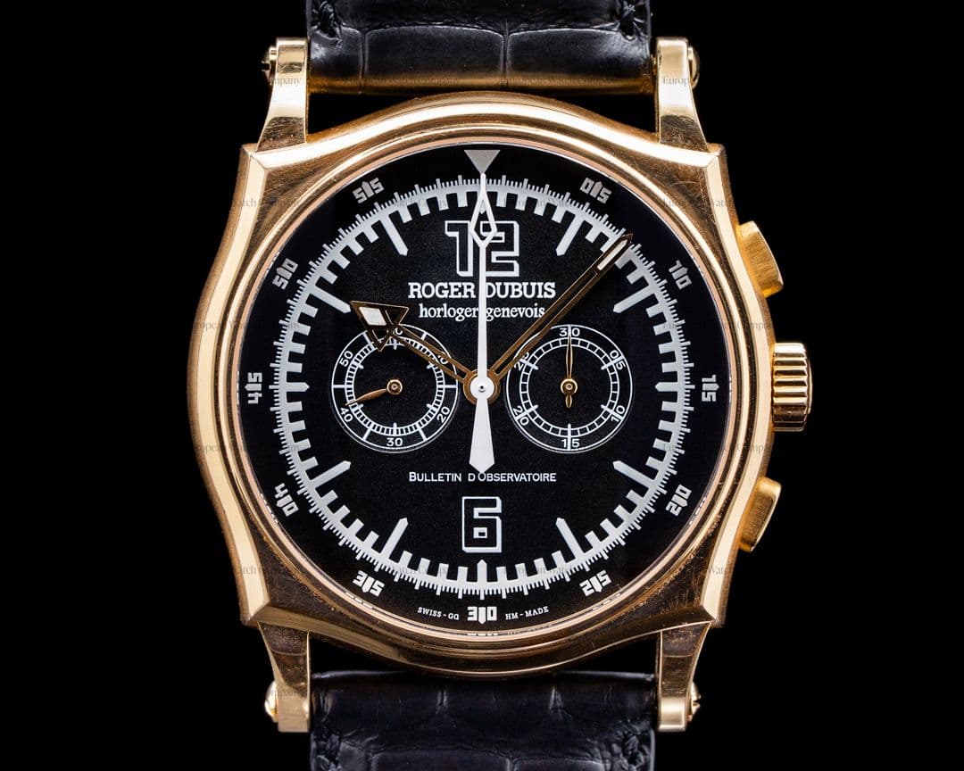 Roger Dubuis Sympathie S46 18K Rose Gold Black Dial CHRONOGRAPH
