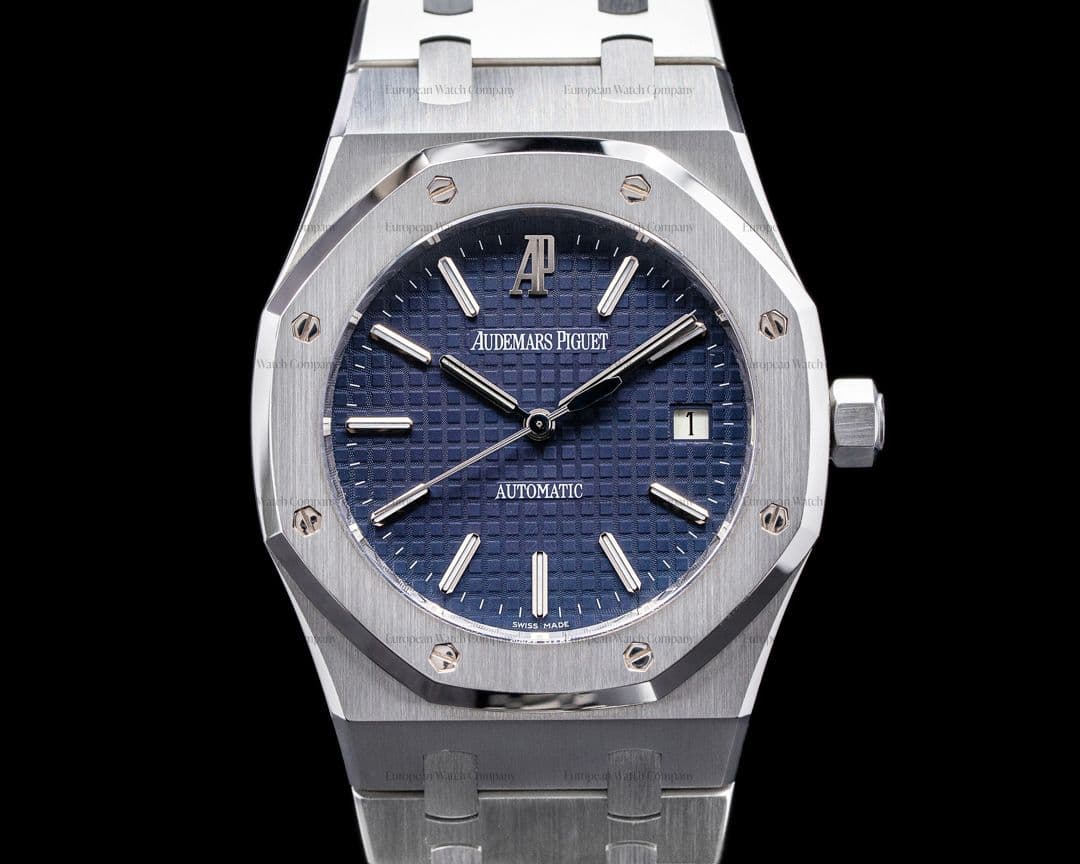 Audemars Piguet Royal Oak BLUE Dial 15300ST SS FULL SET