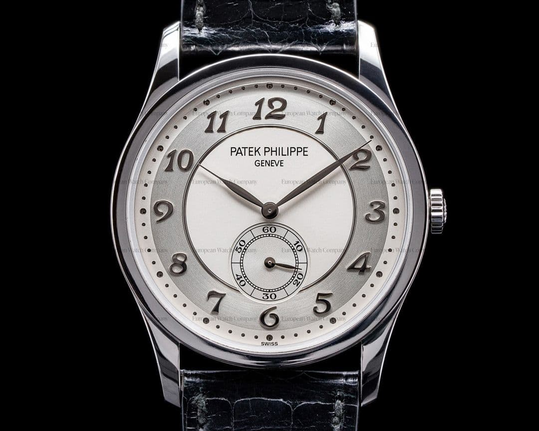 Patek Philippe Calatrava Platinum 5196P Silver Dial Arabic Numerals 