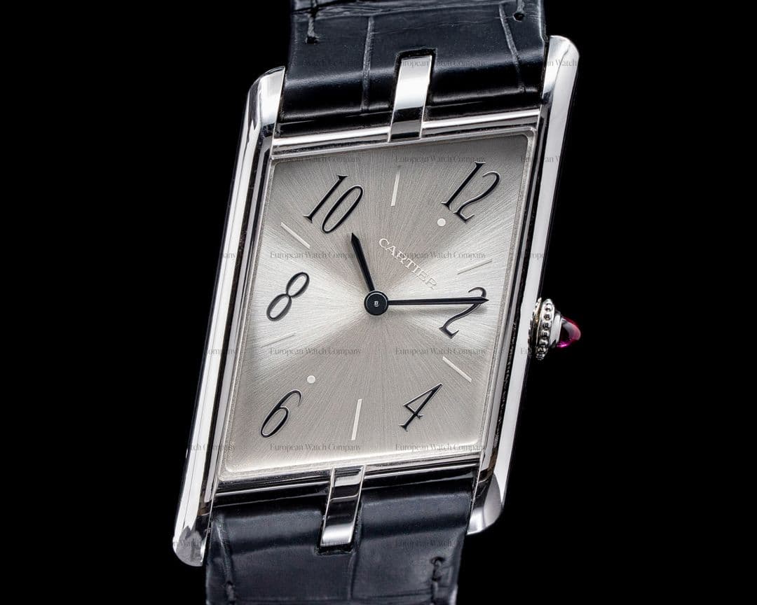 Cartier Privee Collection Tank Asymetrique WGTA0042 Platinum UNWORN