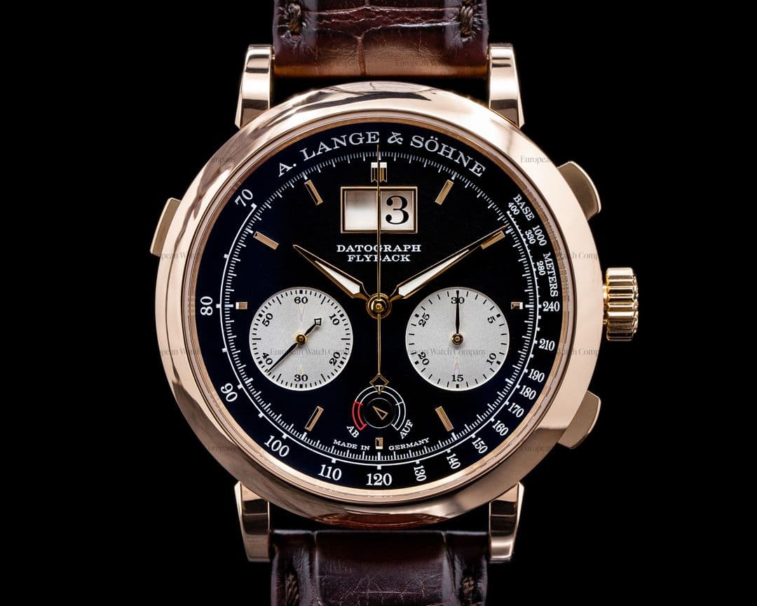A. Lange and Sohne Datograph Up / Down 18k Rose Gold 405.031 41MM 