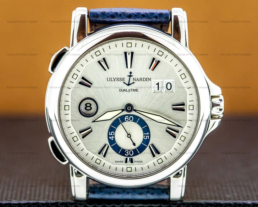 Ulysse Nardin Dual Time SS 42MM Silver Dial