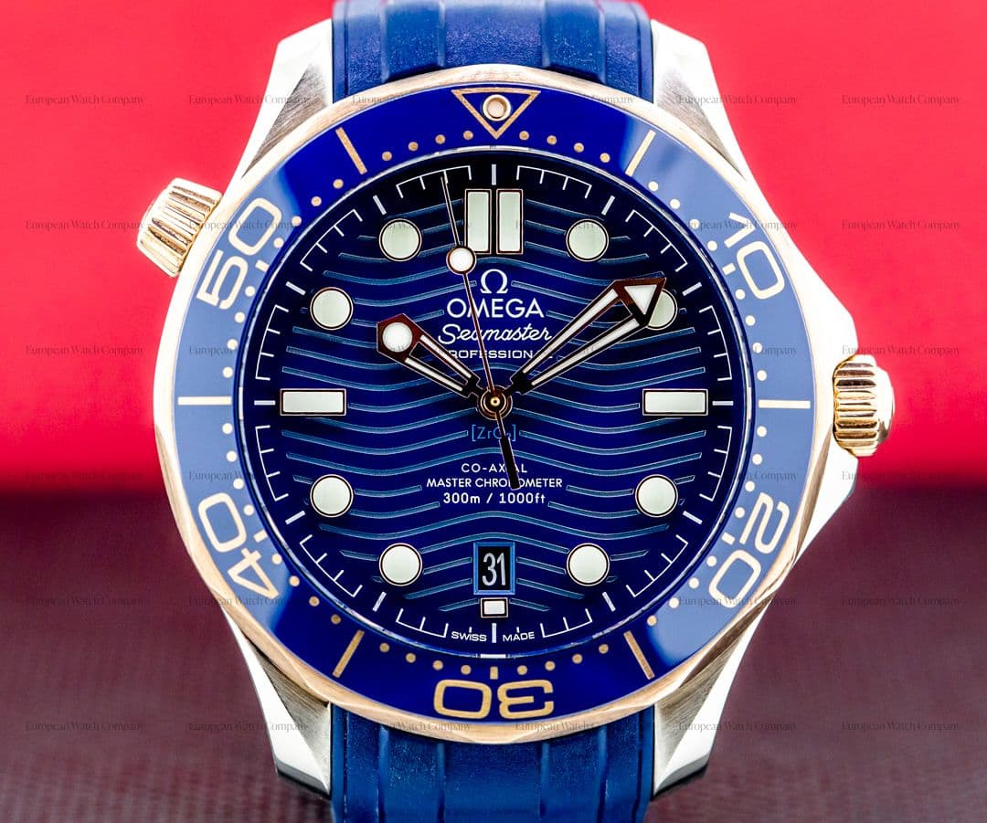 Omega Seamaster Diver 300M Steel and Rose Gold Co-Axial Master Chronometer