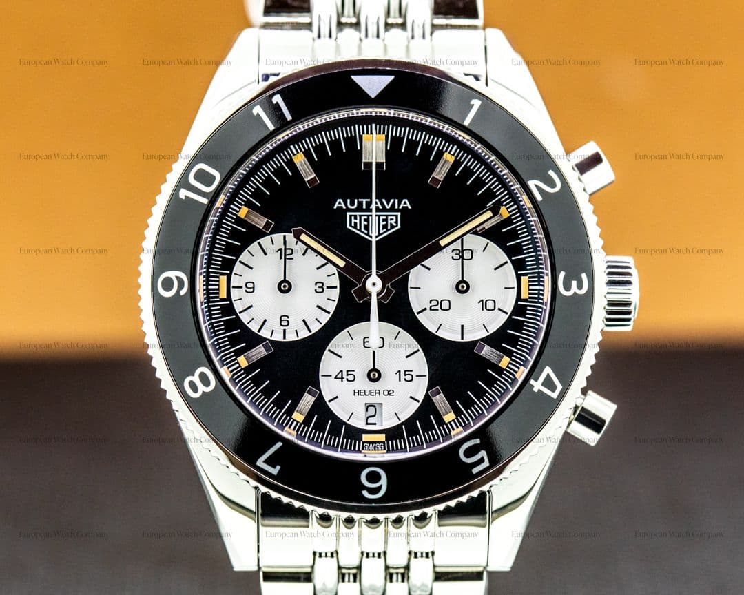 TAG Heuer Autavia Heritage Chronograph SS/Strap "Panda Dial"
